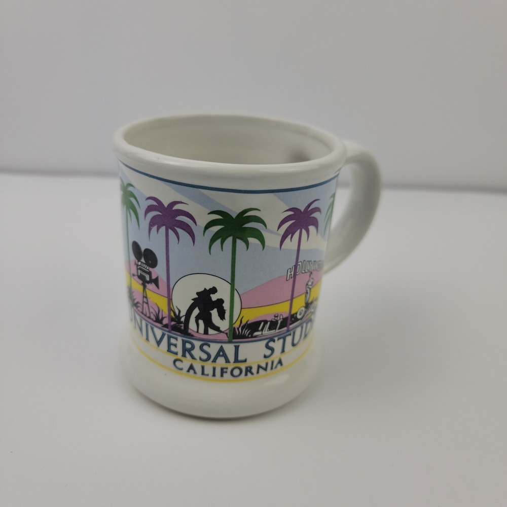 Universal Studios California Vintage Retro Hollywood Movie Theme Ceramic Mug